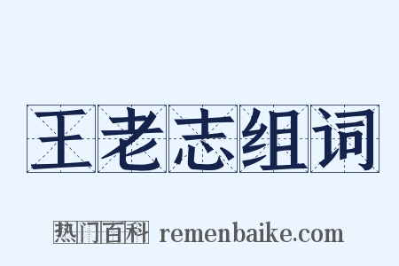 王老志组词是什么意思的图片